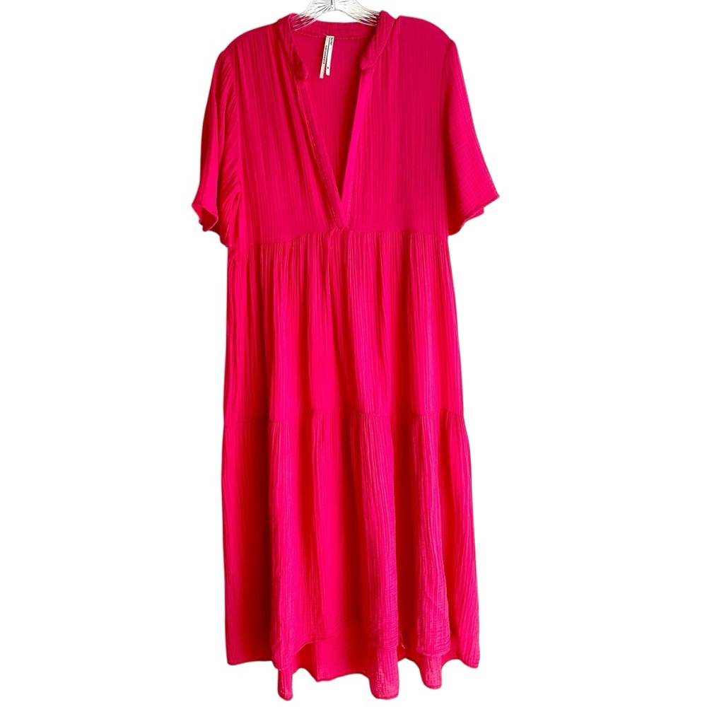 Anthropologie Pink Midi Skirt